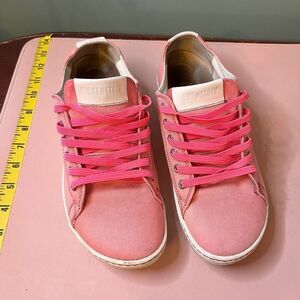 Birkenstock Pink Sneakers With Pink Stretch Laces Size 41 "ONE OF A KIND"